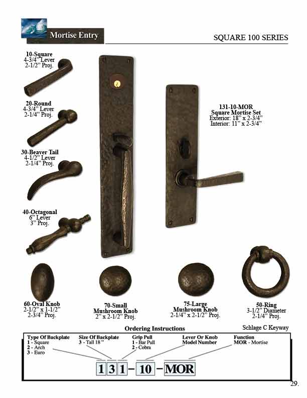 bronze door hardware
