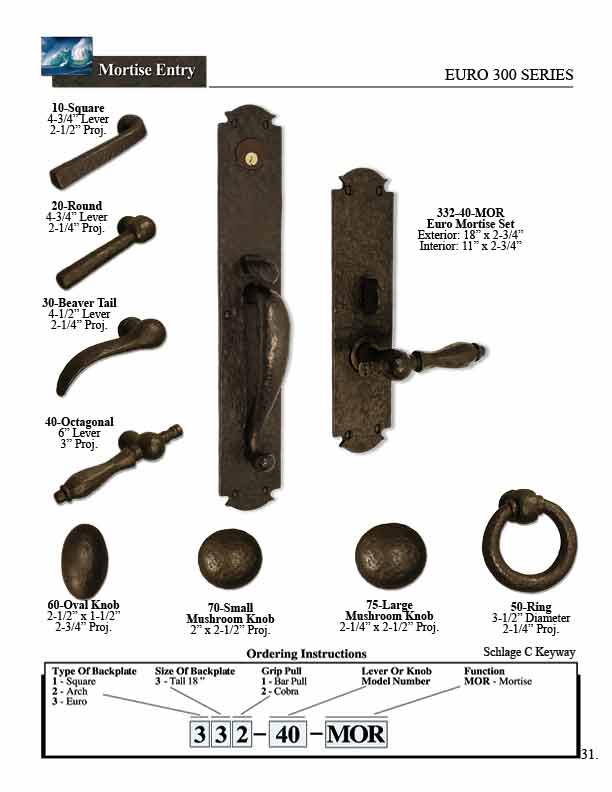 bronze door hardware