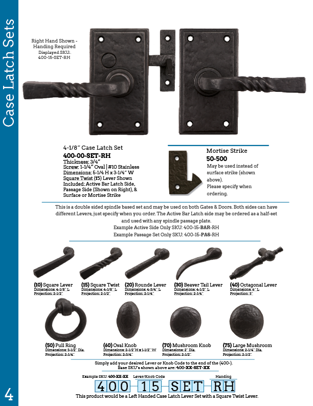 Quality Bronze Door Hardware, Gate Hardware & Antique Door Hardware