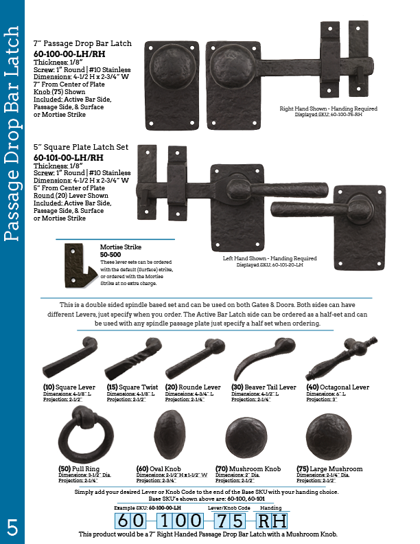 Quality Bronze Door Hardware, Gate Hardware & Antique Door Hardware