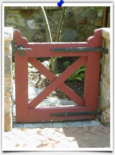 wood gate hinges